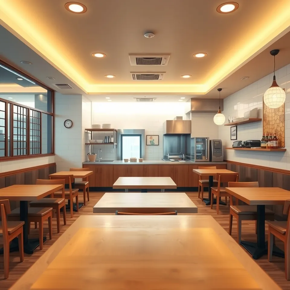 新規開店の飲食店の店内